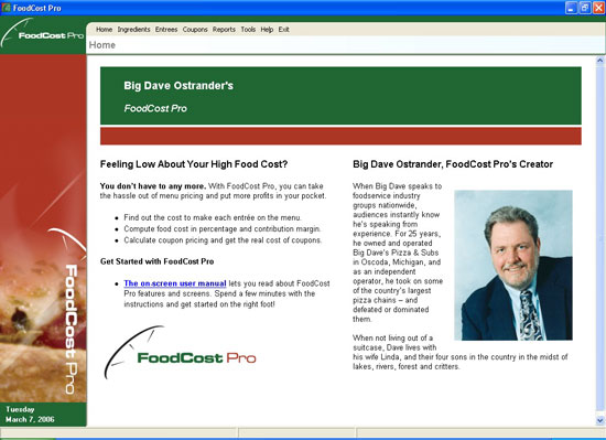 FoodCost Pro 2 Point of Sale Software
