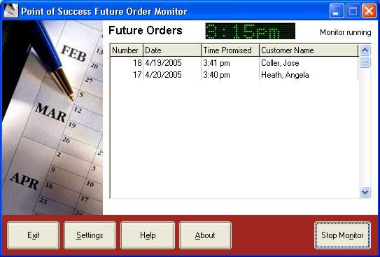 Point of Sale Future Orders