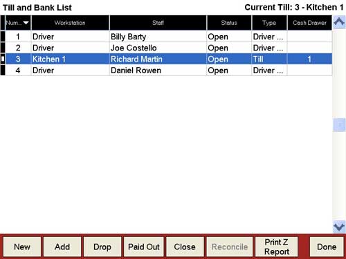 Order Till Point of Sale Software